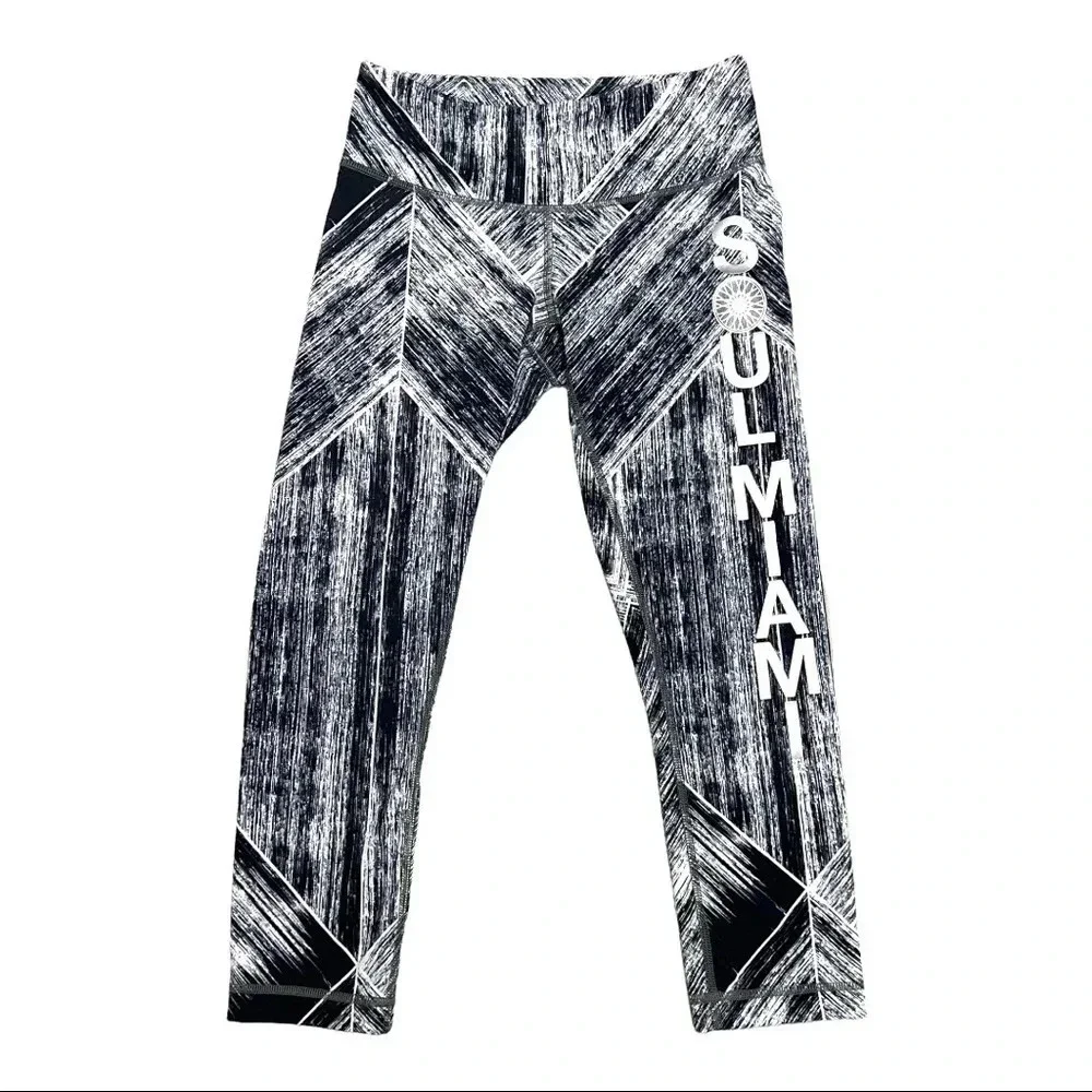 Lululemon Wunder Under Crop Full-On Luon Heat Wave SoulCycle Miami Leggings 4